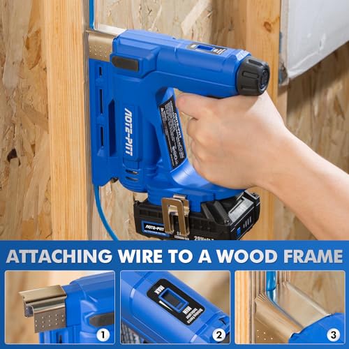20V Cordless Brad Nailer 2 in 1 Staple Gun with 2.0Ah Battery and Charger G431