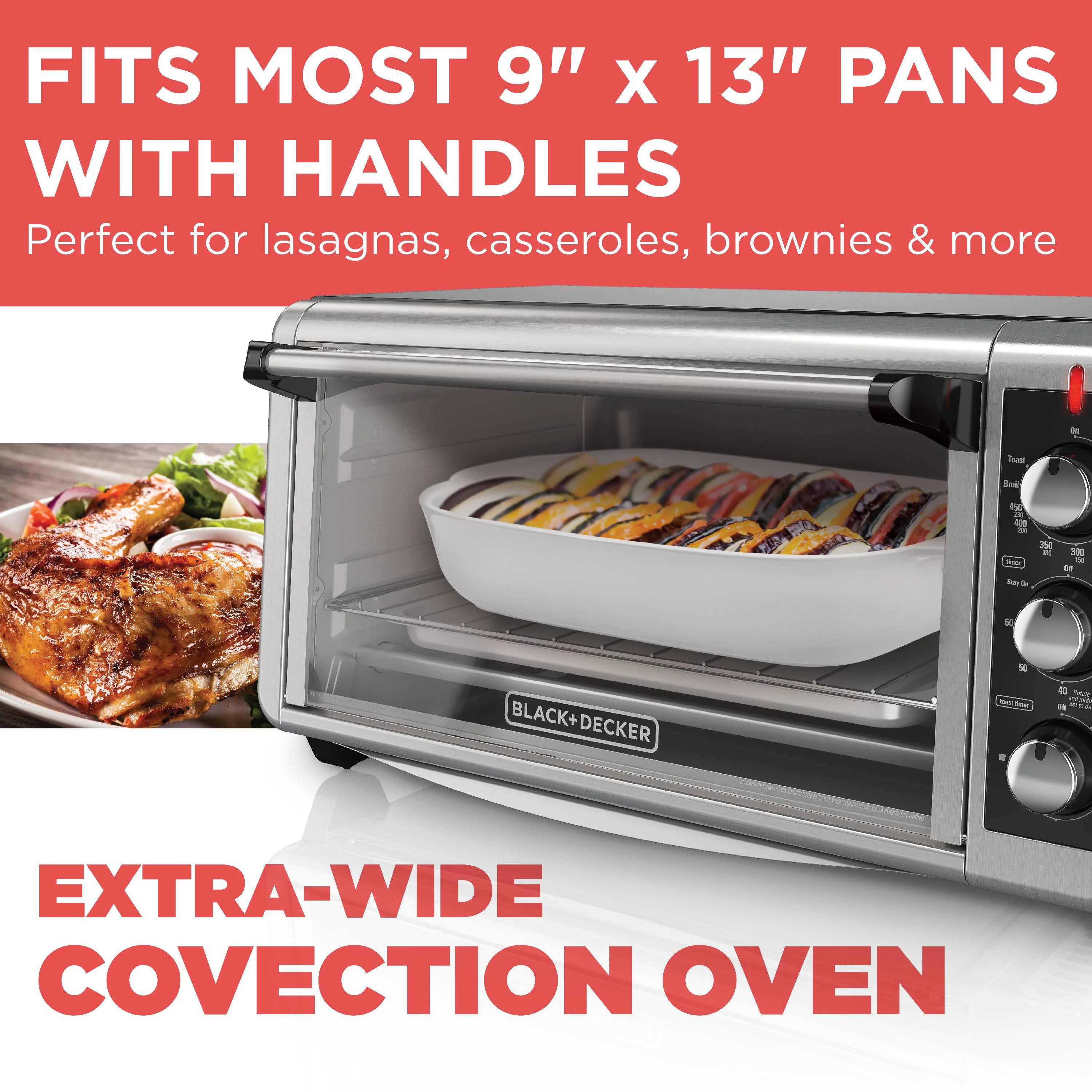 8 Slice Stainless Steel Countertop Toaster Oven Q631638