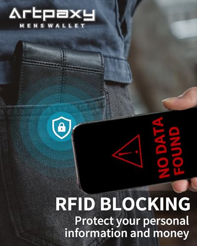 Genuine Leather Bifold RFID Blocking Wallet with 12-13 Card Holders B306