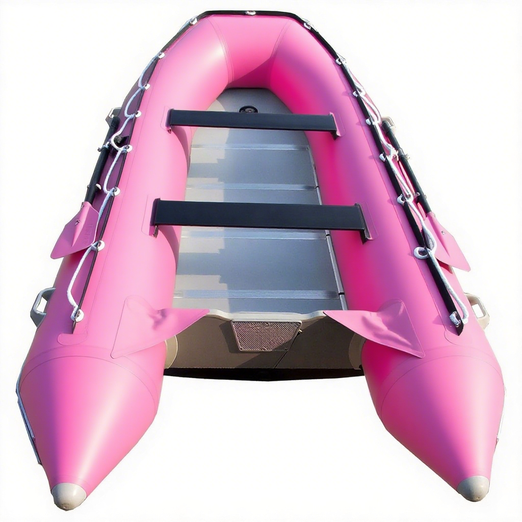 12ft 6in Inflatable Dinghy Boat Tender - 6 Person - 20 Horsepower, White/Gray L953