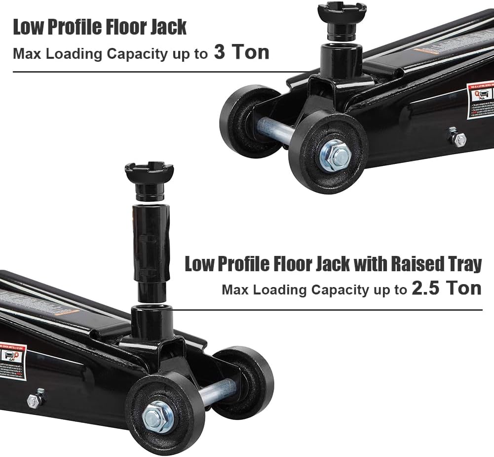 Black Jack Hydraulic Trolley Service/Floor Jack, 3 Ton (6,000 lb) Capacity D494164