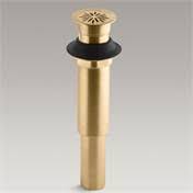 Decorative Grid Drain Without Overflow Brushed Gold P6367