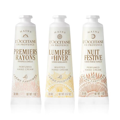 Hand Cream Trio, Peony, Lemon & Vanilla, Travel-Sized Moisturizing Minis Y5819