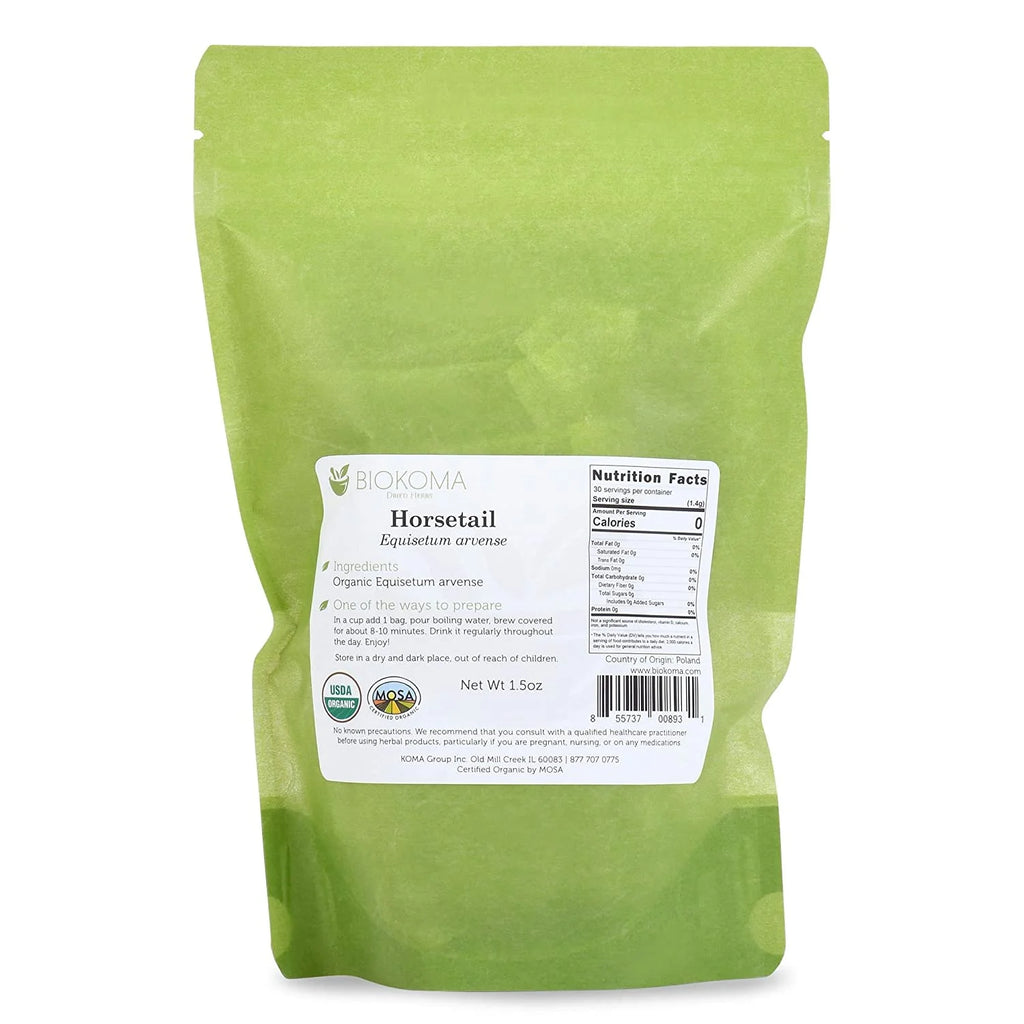 30 Tea Bags 1.5 Oz Organic Horsetail Dried Leaves Tea B69621