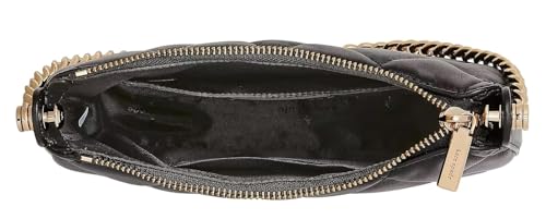 Smooth Leather Quilted Zip Top Crossbody Bag V9504
