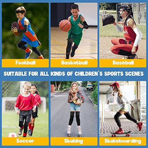 Kids Sports Honeycomb Compression Knee Pad Elbow Pads Protective Gear I103751