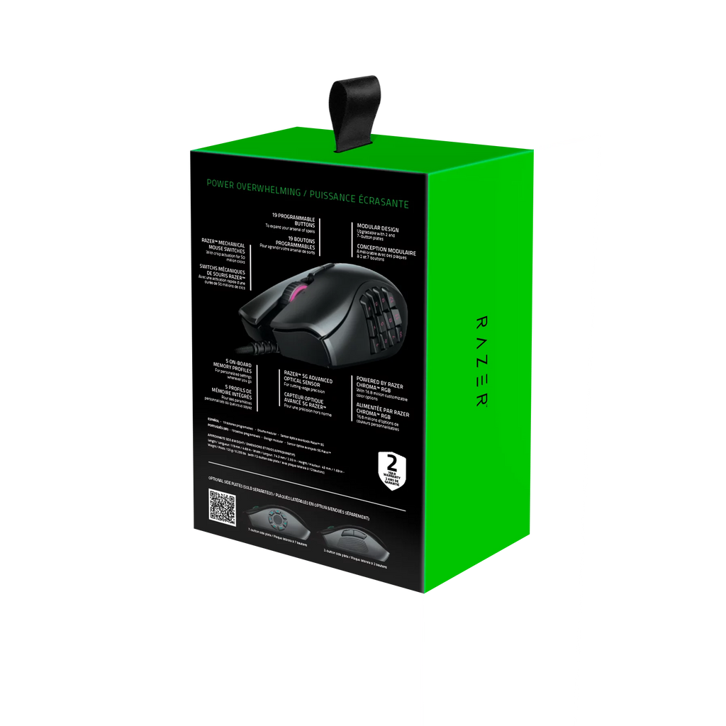 Black Wired Optical MMO Gaming Mouse with 12-Buttons N253511