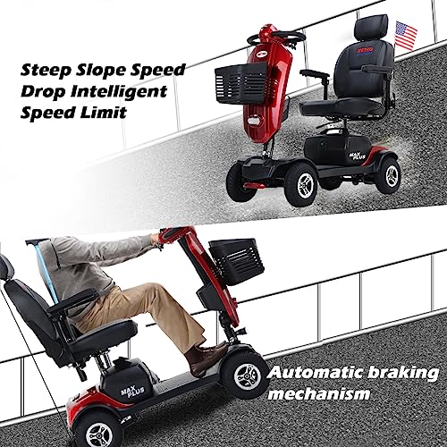 Red 4 Wheel Mobility Scooter D8449