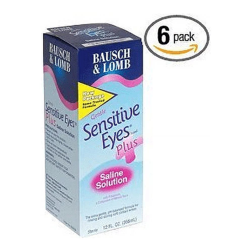6 Pack Saline Solution 12 oz E7147