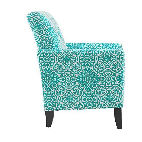 Button Tufted Arm Chair Gold Damask Y9245