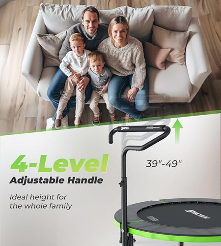 40"/48" Foldable Mini Trampoline with Adjustable Foam Handle G722