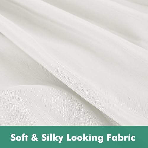White Adjustable Elastic Wrap Around Bed Skirt 25" Drop B990