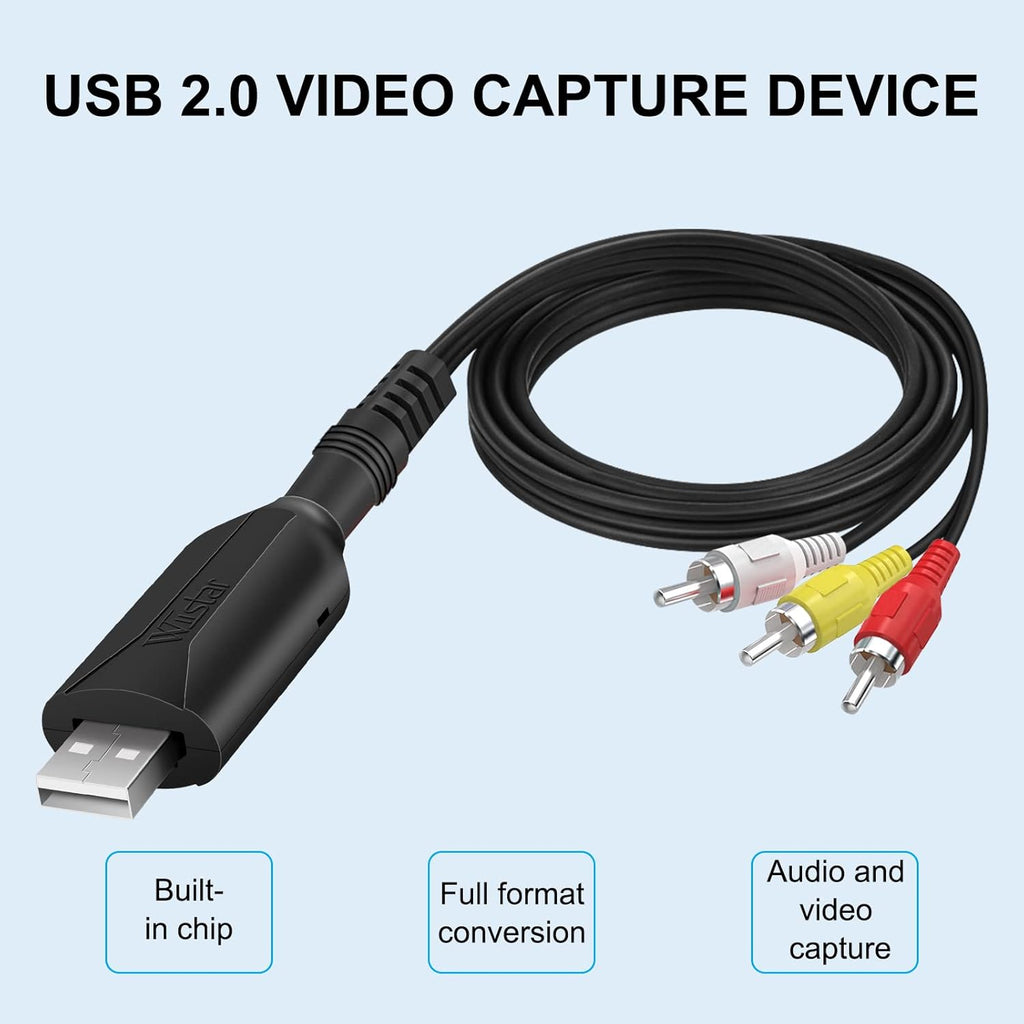 USB 2.0 AV RCA Video Audio Capture Card Adapter M984
