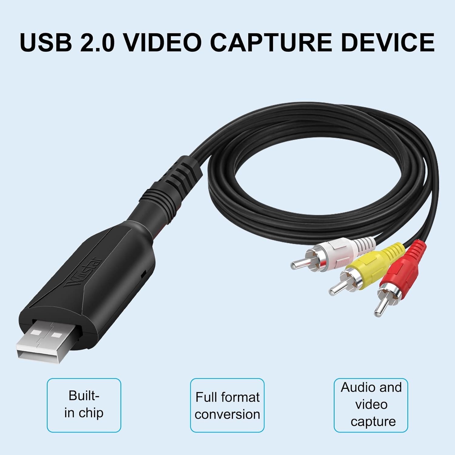 USB 2.0 AV RCA Video Audio Capture Card Adapter M984