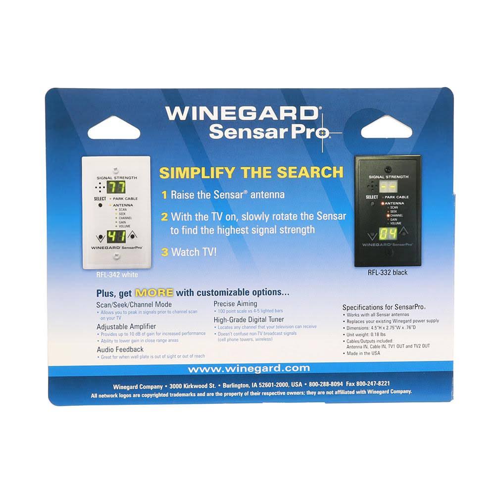 White TV Signal Meter B63068
