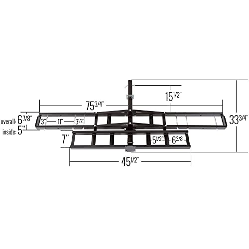 Black Steel Motorcycle Carrier Y6445