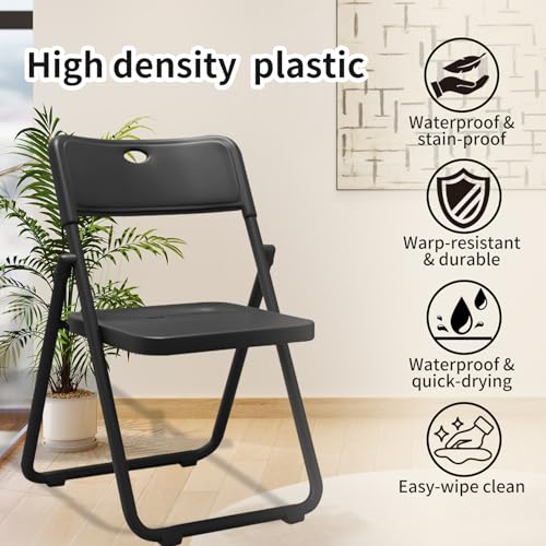 8 Pack Plastic Folding Chair with Ventilation Holes O6618