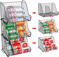 3 Tier Can Dispenser with 3 Divider, Wire Bins H4092