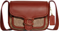 Tan Rust Coated Canvas Messenger X2283