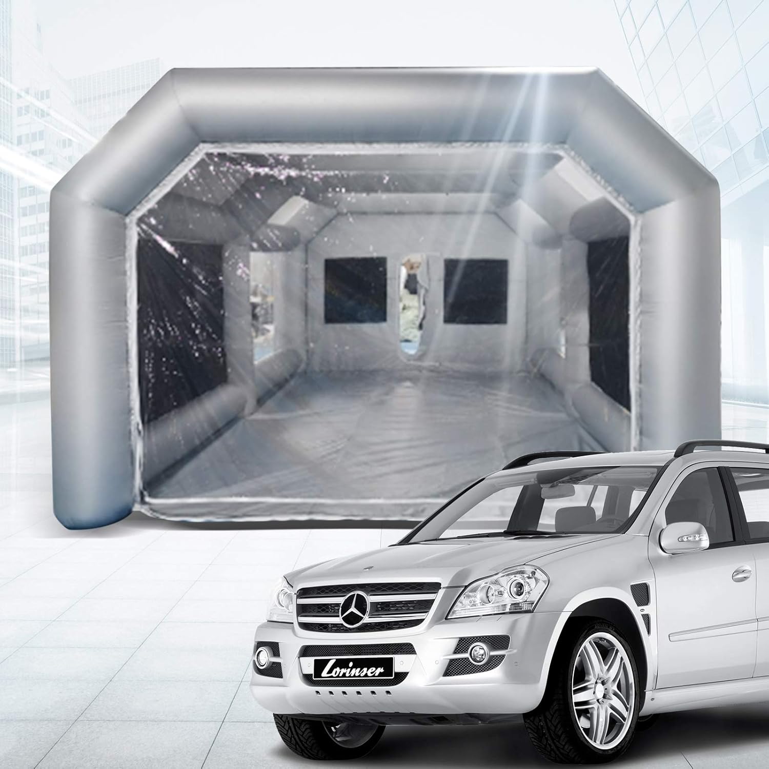 26x13x10Ft Inflatable Spray Booth with Two Air Filter System I584
