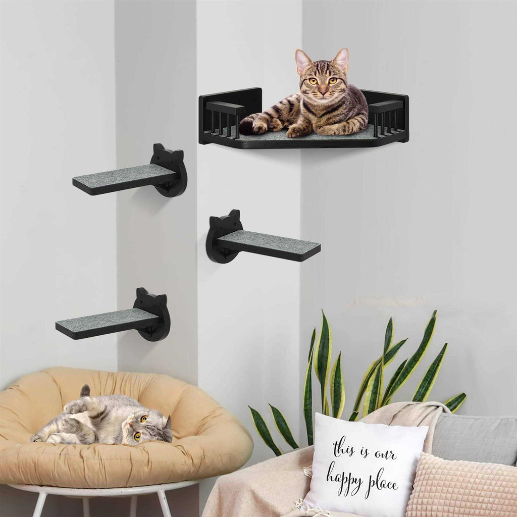Cat Wall Shelves with 3 Steps J606513