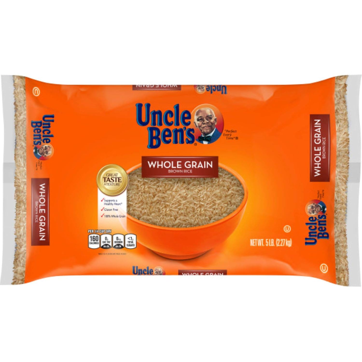 Whole Grain Brown Rice Bag, 5lb. Y756052