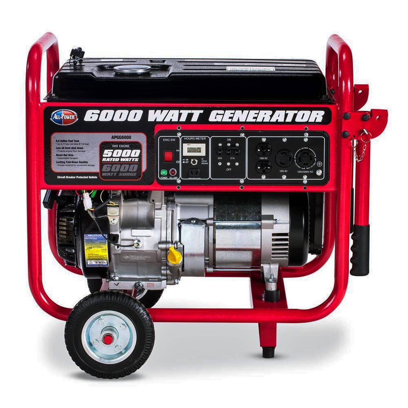 6000 Watt Gas Portable Generator X6921