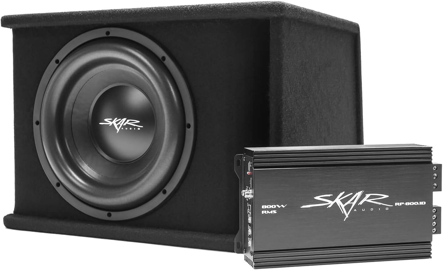 Single 12" 1,200 Watt Subwoofer Bass Package with Loaded Enclosure and Amplifier P321
