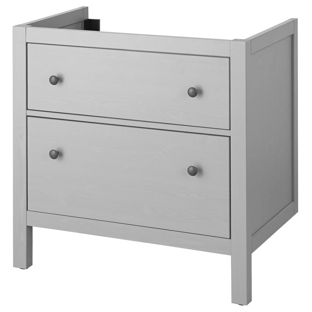 Gray Sink Cabinet with 2 Drawers K7485