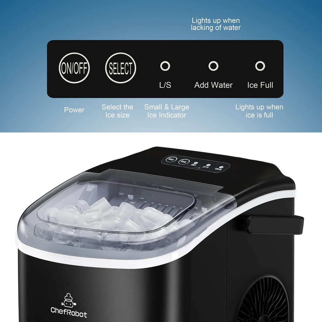 Black Self-Cleaning Ice Maker F961479