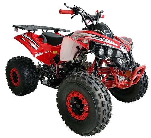 125cc ATV with Reverse Double Headlights Led Gas 4 Wheeler (Green) - Extra Large L9677