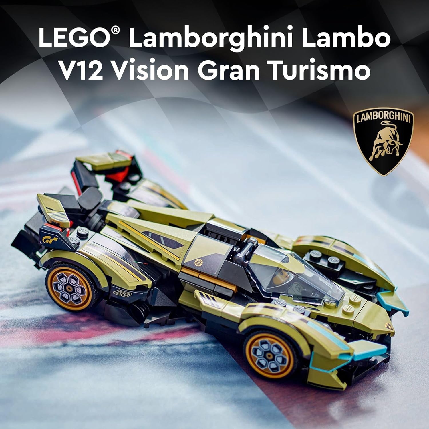 LEGO Speed Champions Lamborghini Lambo V12 Vision GT Super Car Building Toy Set T34475