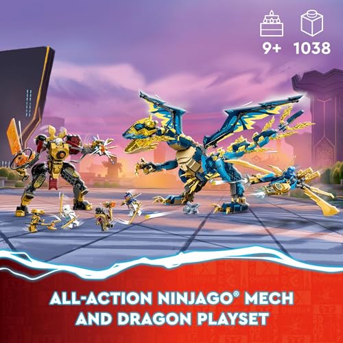 Building Toy Set with Dragon, Mech, Ninja Flyer and 6 Minifigures S179740