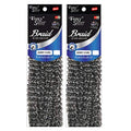 Synthetic Crochet Braiding Hair 30 Strands 12 Inch 4 Packs Silver T9361