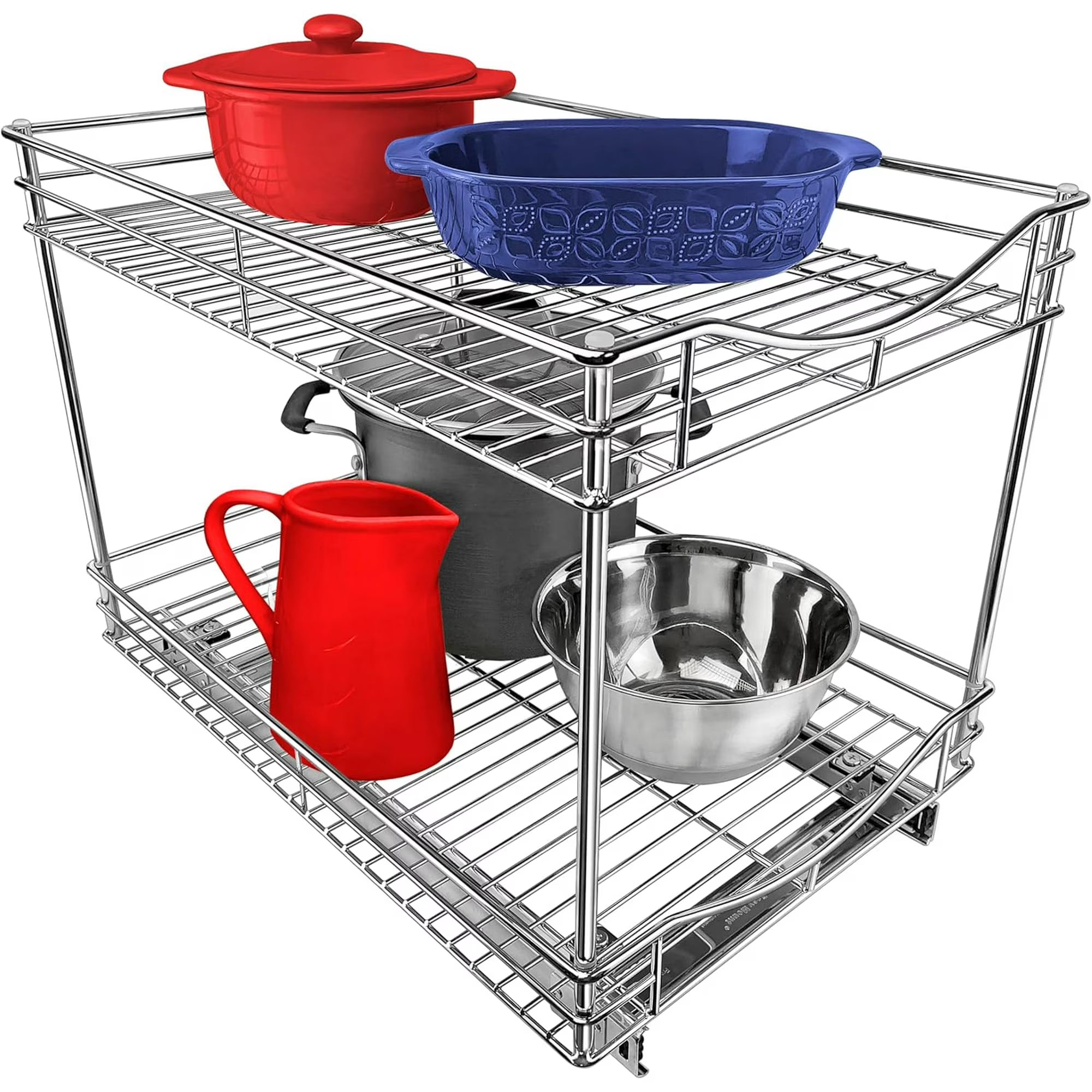 2 Tier Slide Out Drawer for Kitchen Cabinets J707