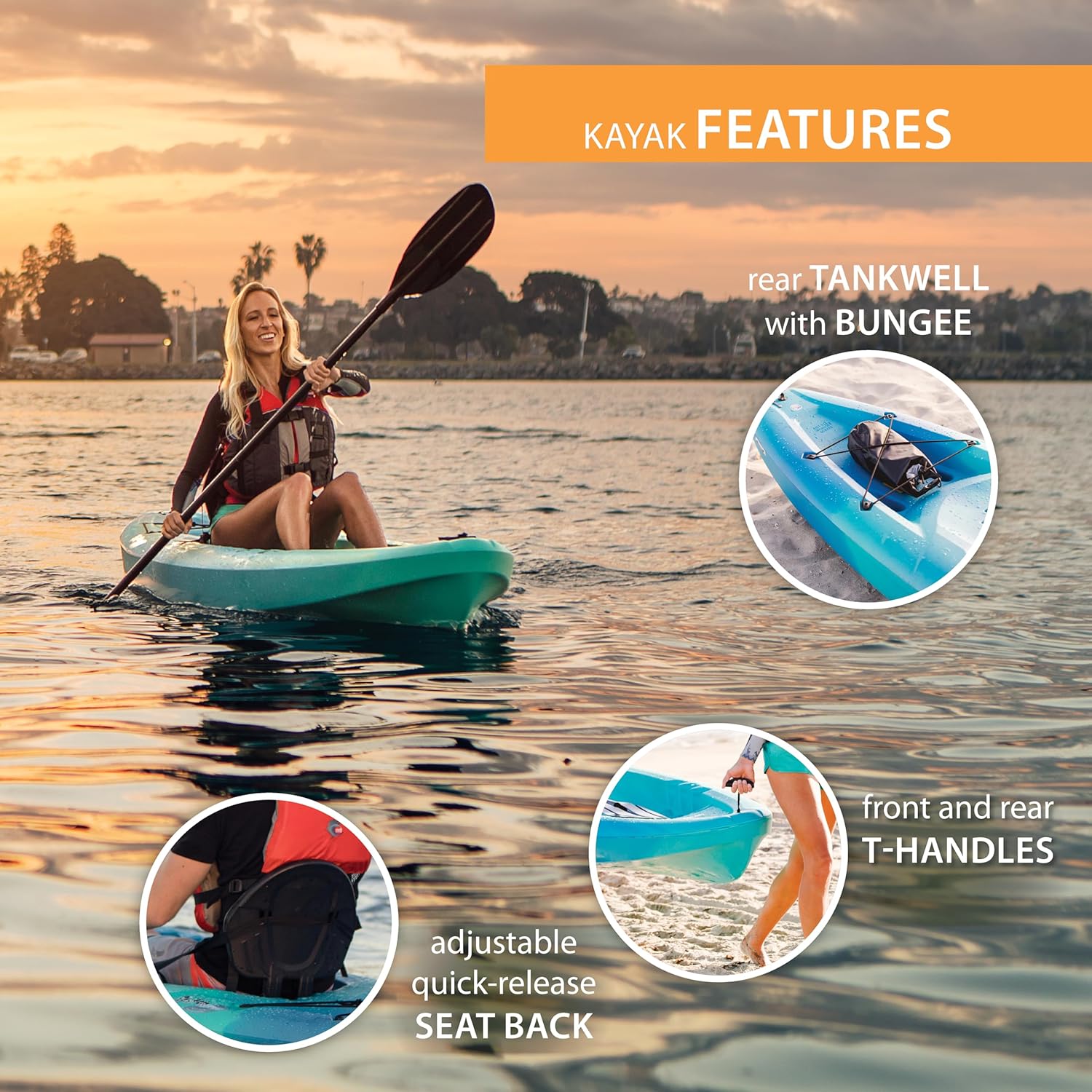 10' Sit-On-Top Kayak and Paddle B575765
