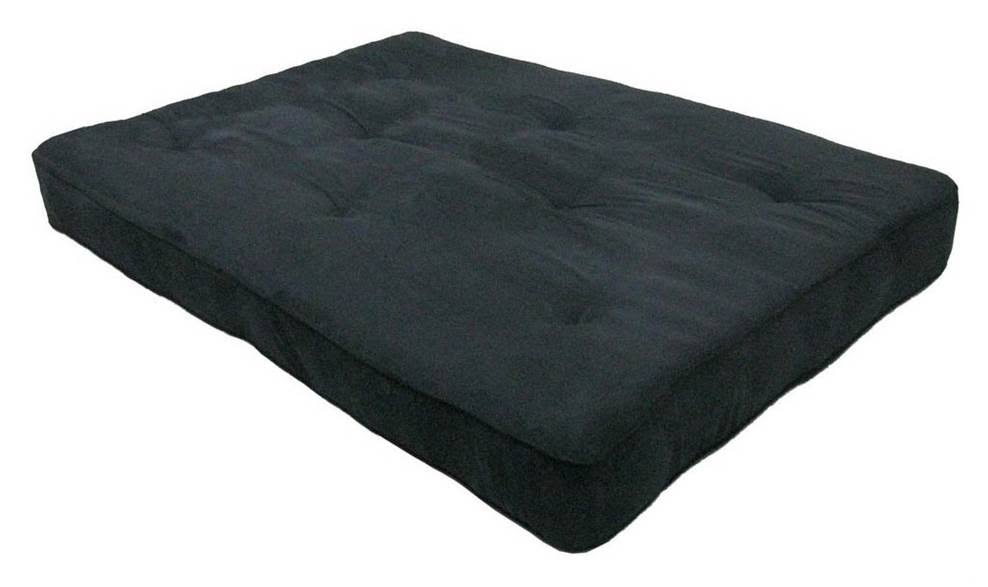 8-Inch Independently Encased Coil Futon Mattress Full Size Black M364044