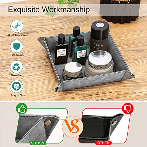 Dark Green PU Leather Valet Tray J974