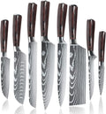 8 Pieces 3.5-8 Inch 440A Stainless Steel Kitchen Chef Knife Set V627630