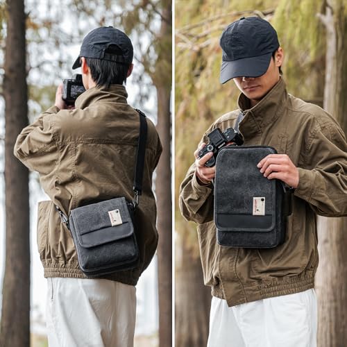 Small DSLR Camera Shoulder Bag Waterproof Messenger Bag Crossbody Case Z57666