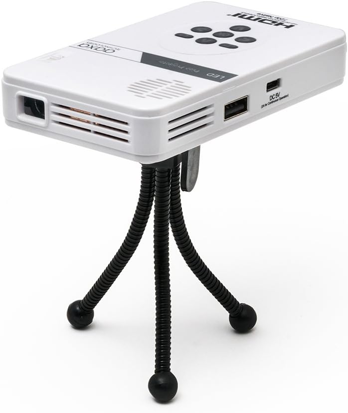 Pico Portable Mini Projector with Built-in Media Player and Speakers R8065