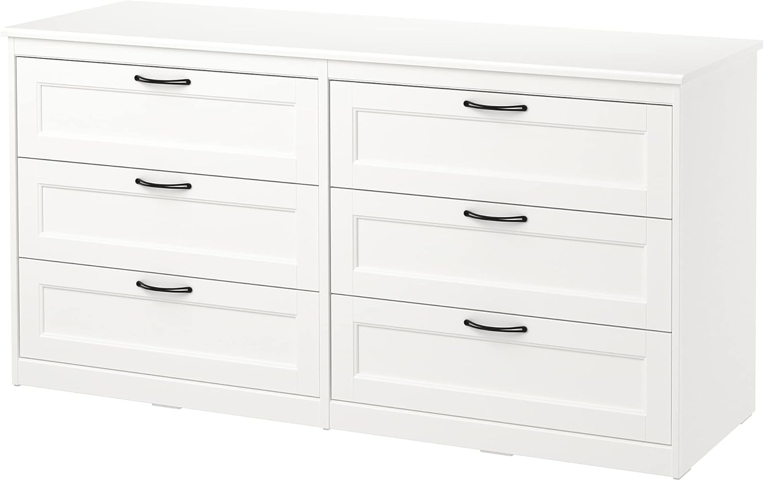 White 6 Drawer Chest R5538
