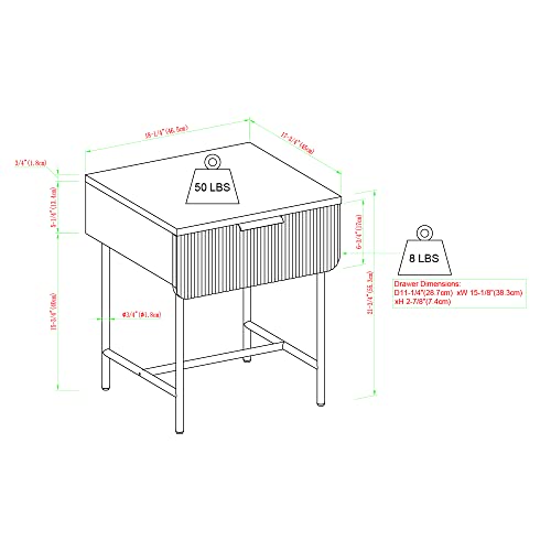 Dark Walnut Side Table F113832