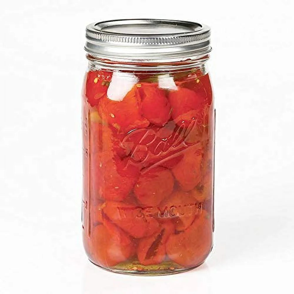 Clear 32 Ounce Quart Jar Set of 12 J592