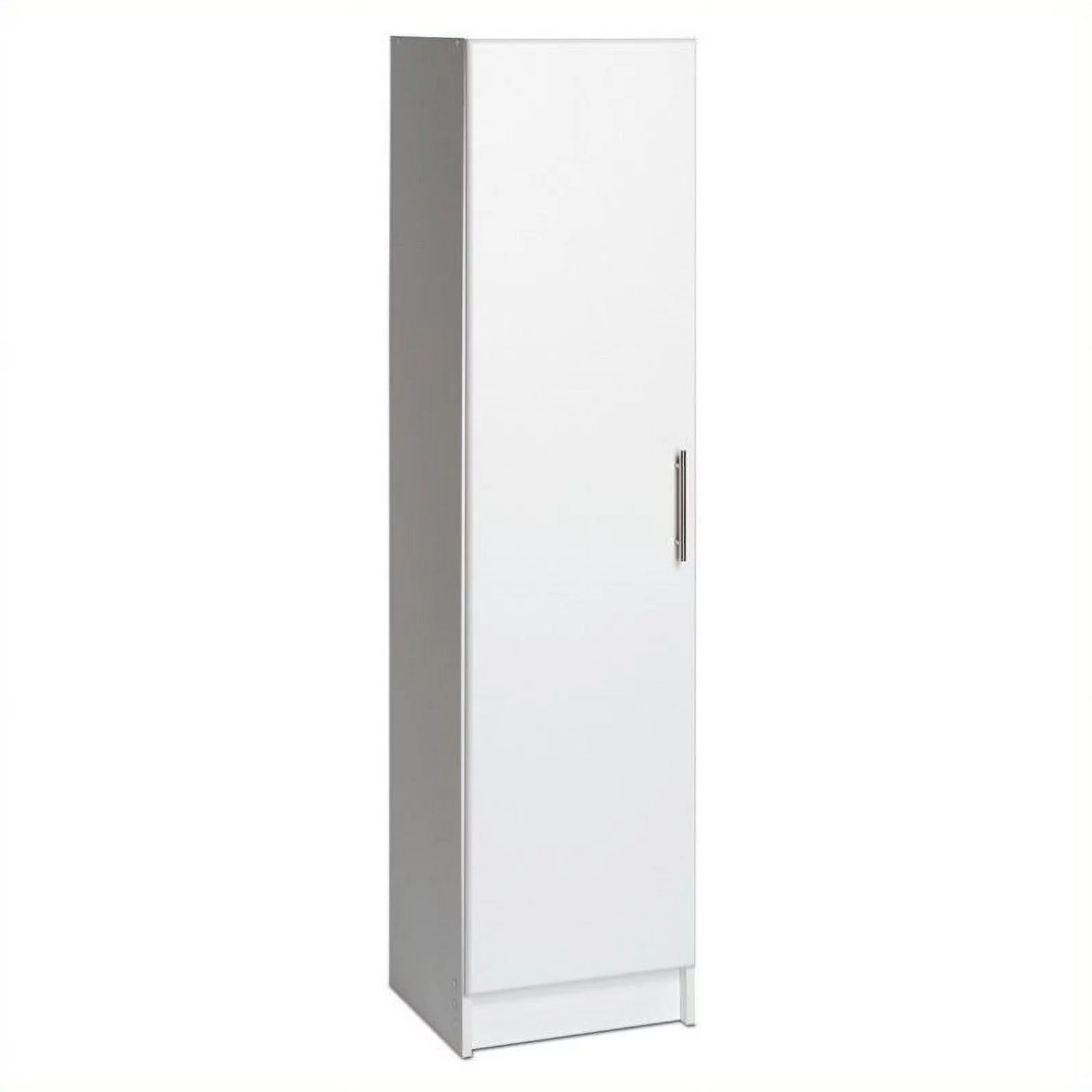 White 16" Wood Broom Cabinet Q277