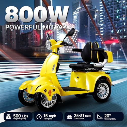 800W Motor 60V20Ah Battery 500lbs Weight Capacity Electric Wheelchair G9699
