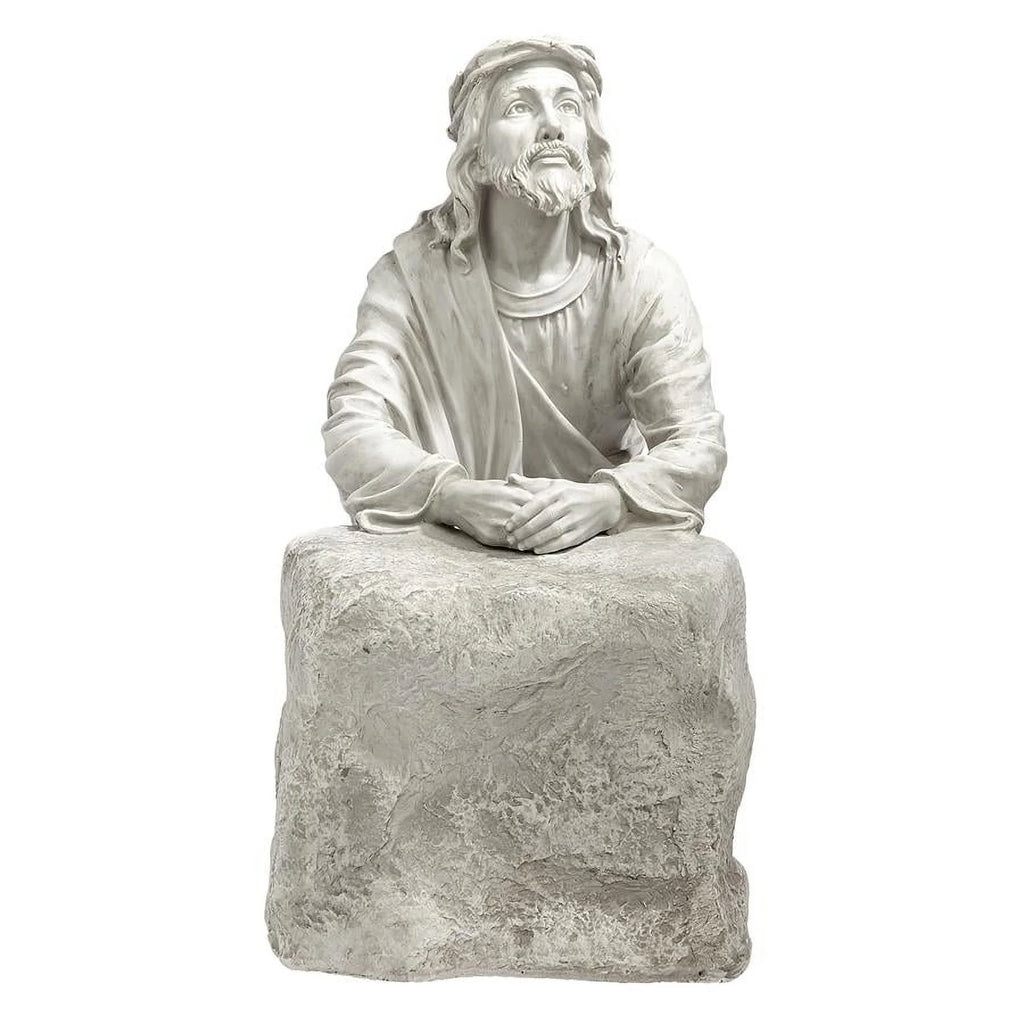 23 Inch Polyresin Antique Stone Religious Garden Statue Z192140