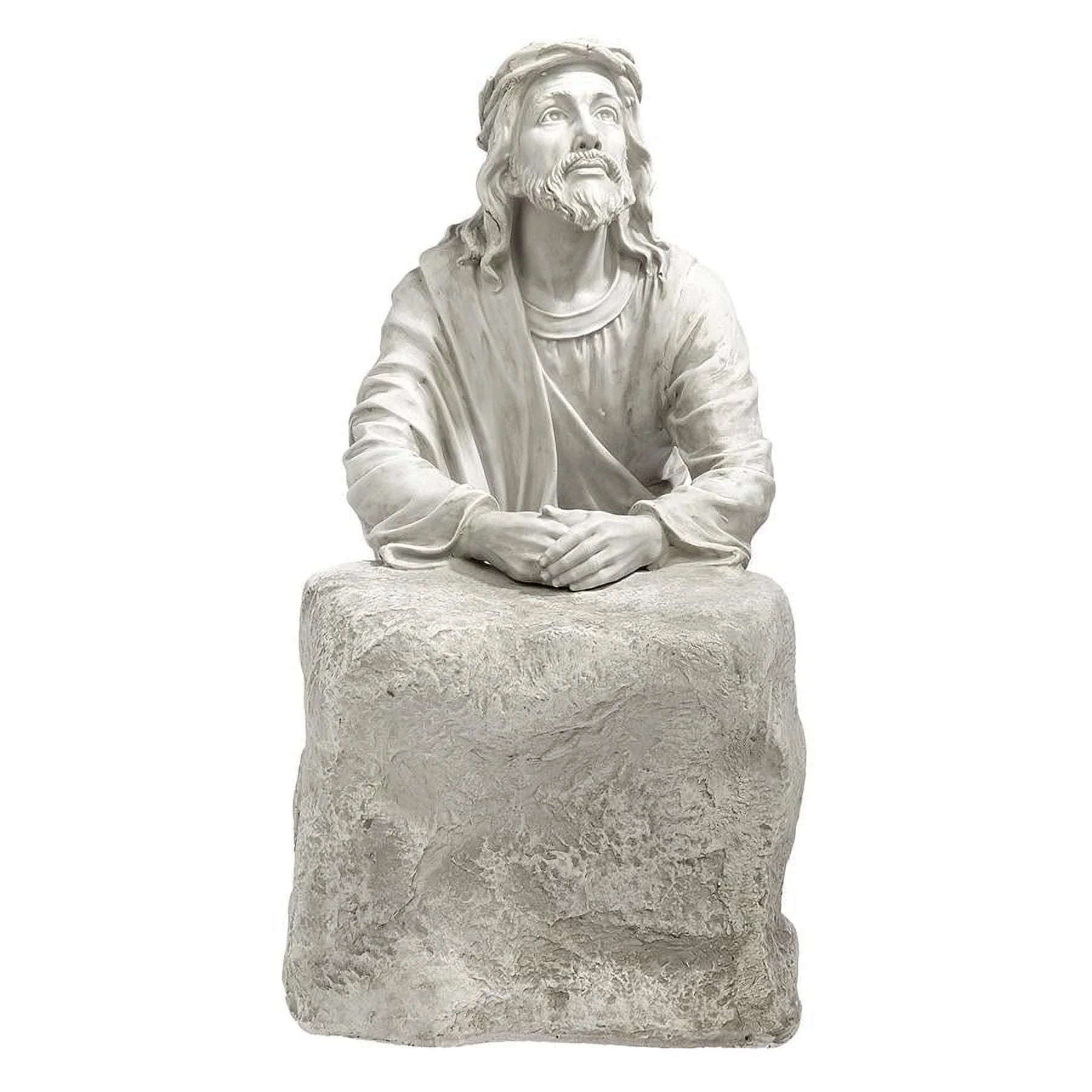 23 Inch Polyresin Antique Stone Religious Garden Statue Z192140