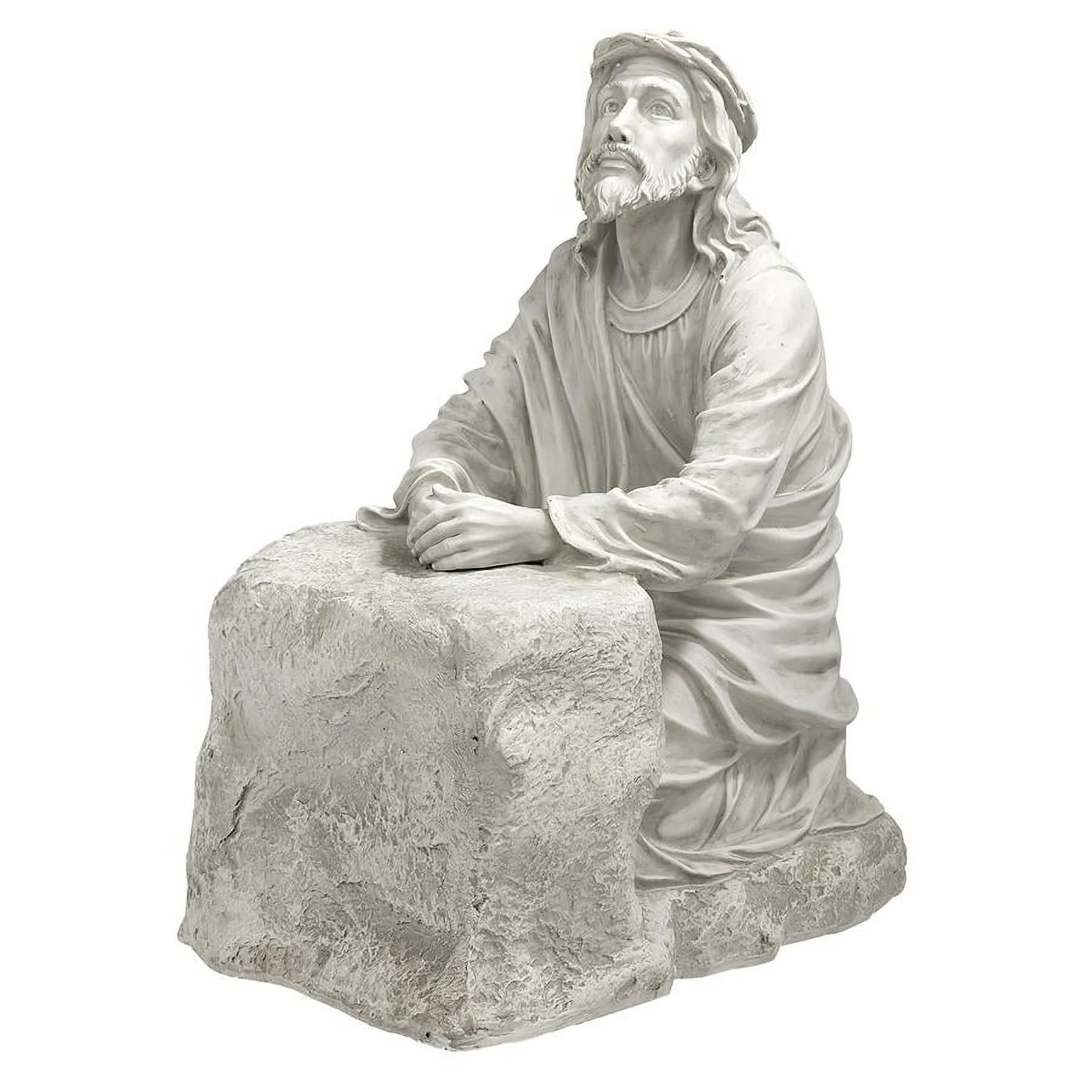 23 Inch Polyresin Antique Stone Religious Garden Statue Z192140