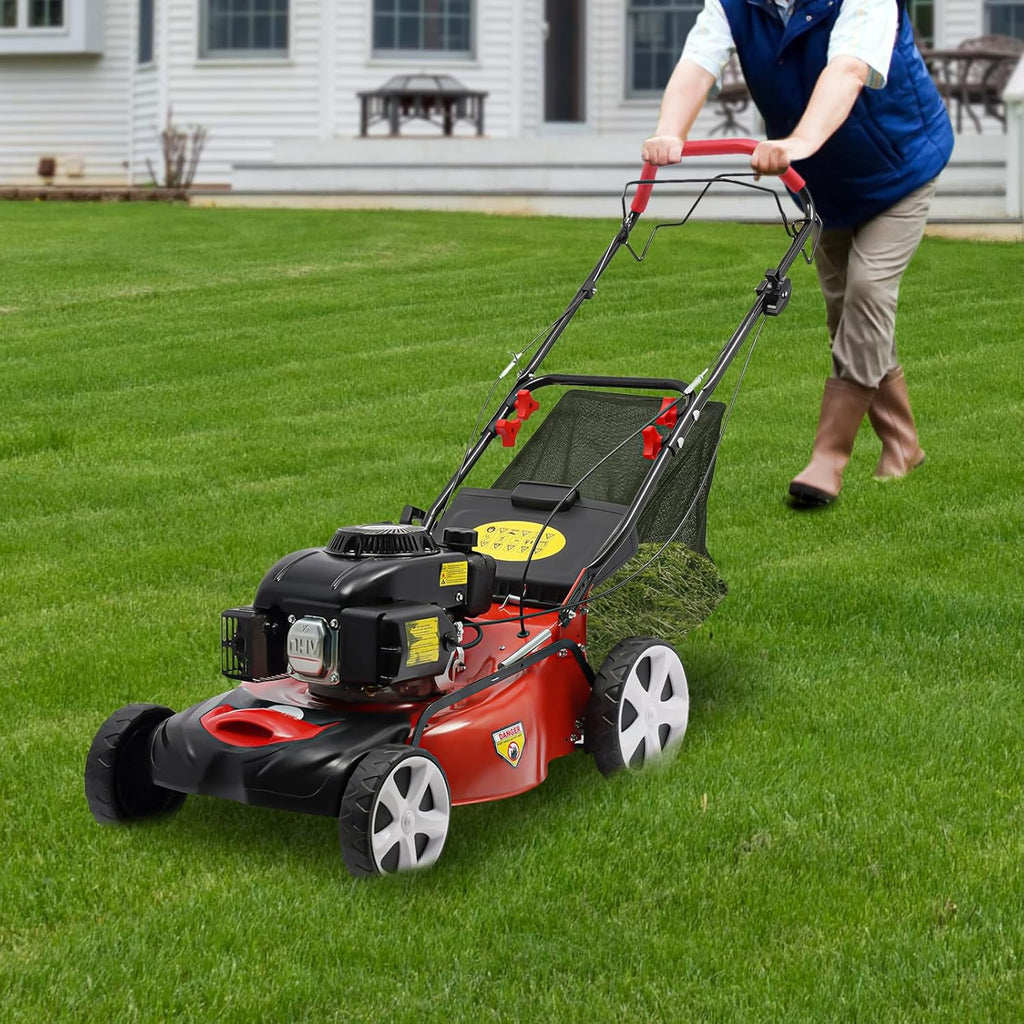 Self Propelled 20-inch 140cc 4-Stroke Gas Lawn Mower with Bagger X8250